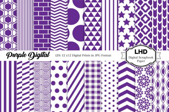 Download Purple Digital Paper Pack - Premium Bundle
