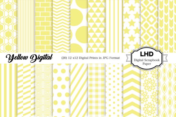 Download Yellow Digital Paper Pack - Patterns - Premium Resources