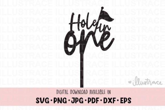 Download Hole in One Cake Topper Svg - Premium Resources