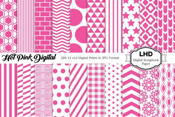Download Hot Pink Digital Paper Pack - Premium Resources